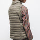 Gilet trapuntato leggero con collo alto