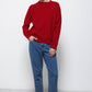 Maglione in maglia a girocollo a costine