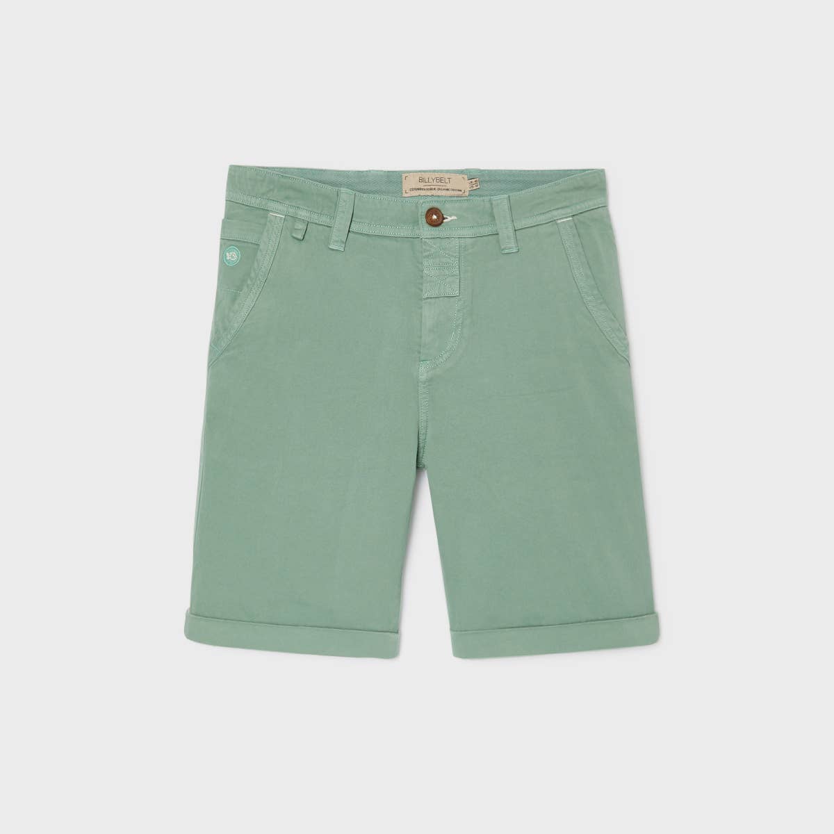 Bermuda in cotone biologico verde