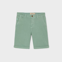Bermuda in cotone biologico verde