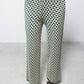 Pantaloni in maglia jacquard con motivo geometrico