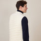 Gilet reversibile imbottito grigio latte