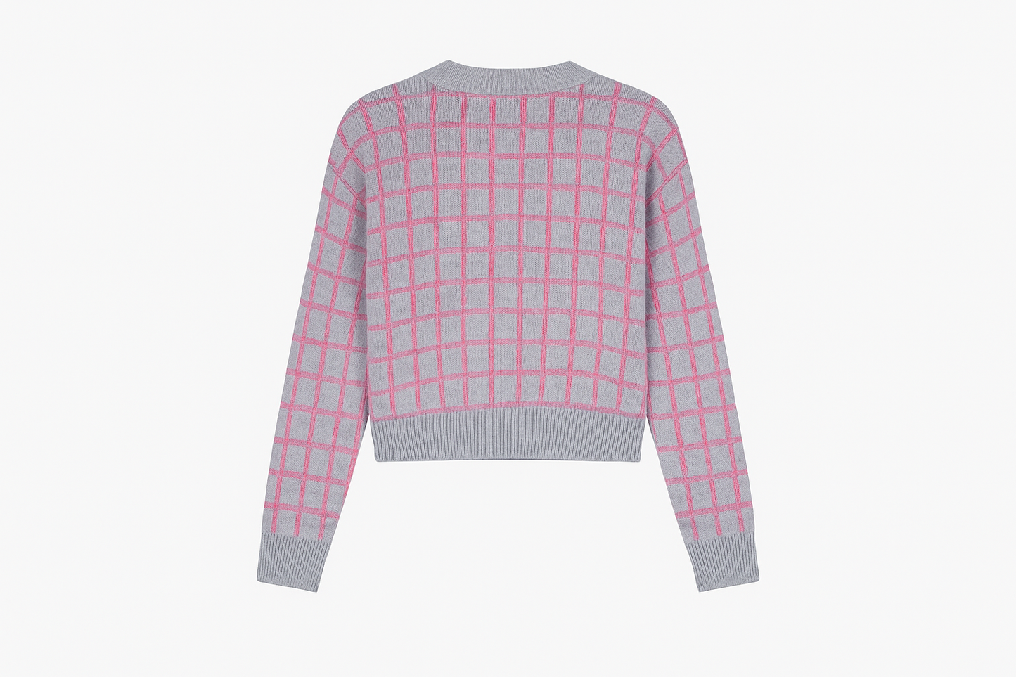 Giacca cardigan in mesh a quadri Chadrez