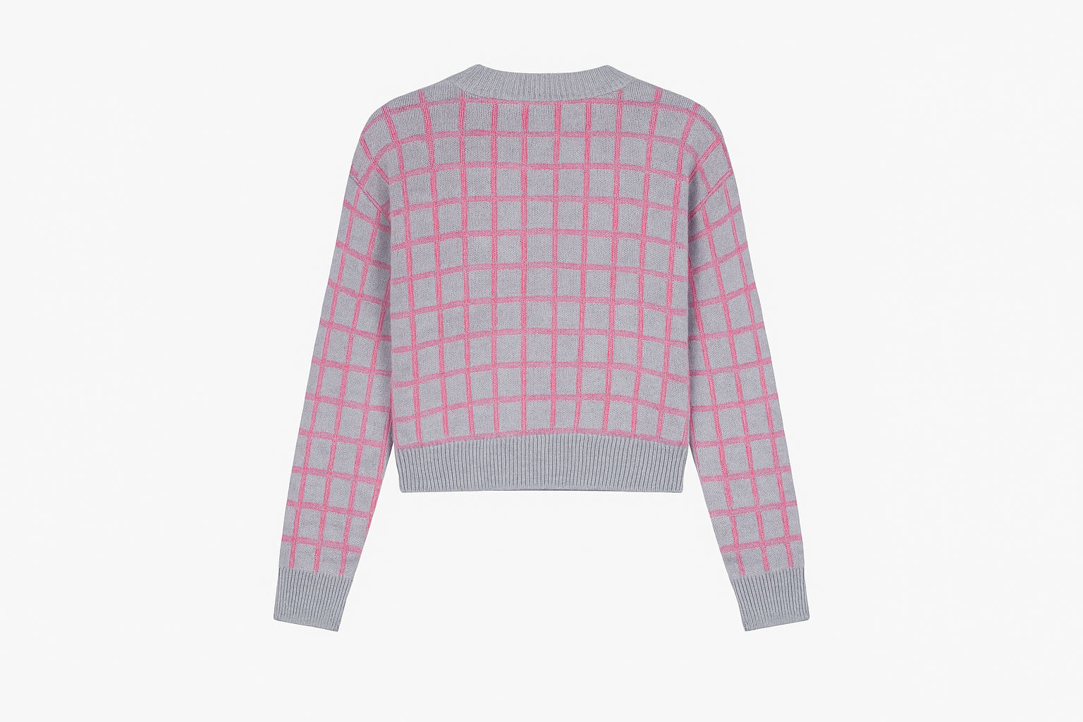 Giacca cardigan in mesh a quadri Chadrez