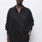 Camicia oversize con taschino
