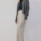 Pantaloni wide-leg con cuciture a contrasto