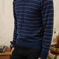 Maglione Orson a righe puntinate blu navy