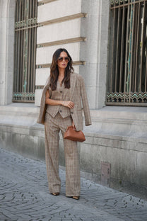 Pantaloni Chadrez a quadretti relaxed fit