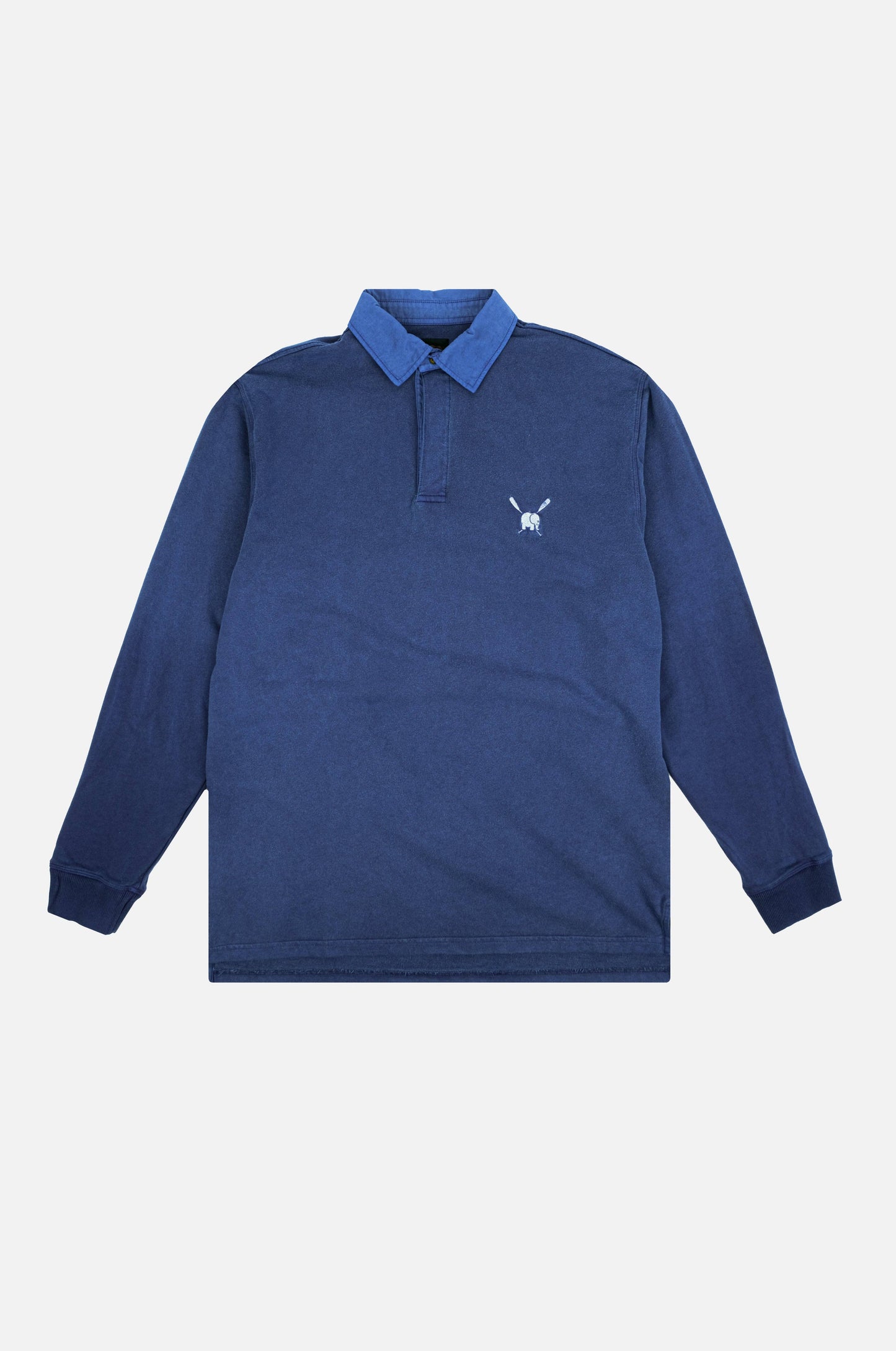 Maglione polo pigmentato San Rafael blu profondo