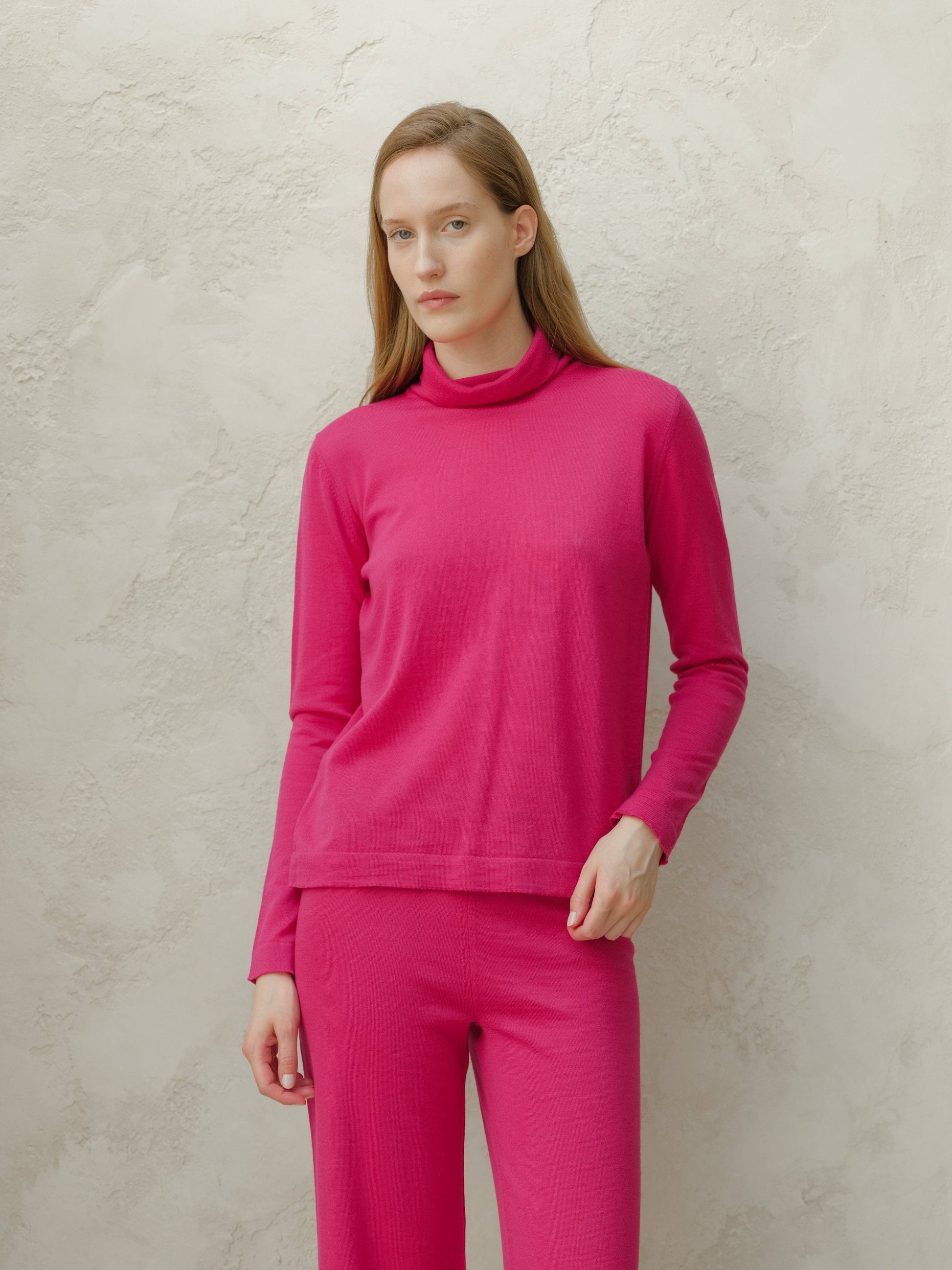 Dolcevita in lana merino extra fine da donna