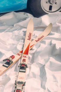 T-shirt Ski Retro in Cotone Biologico