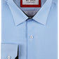 Camicia azzurra a micro fantasia comfort