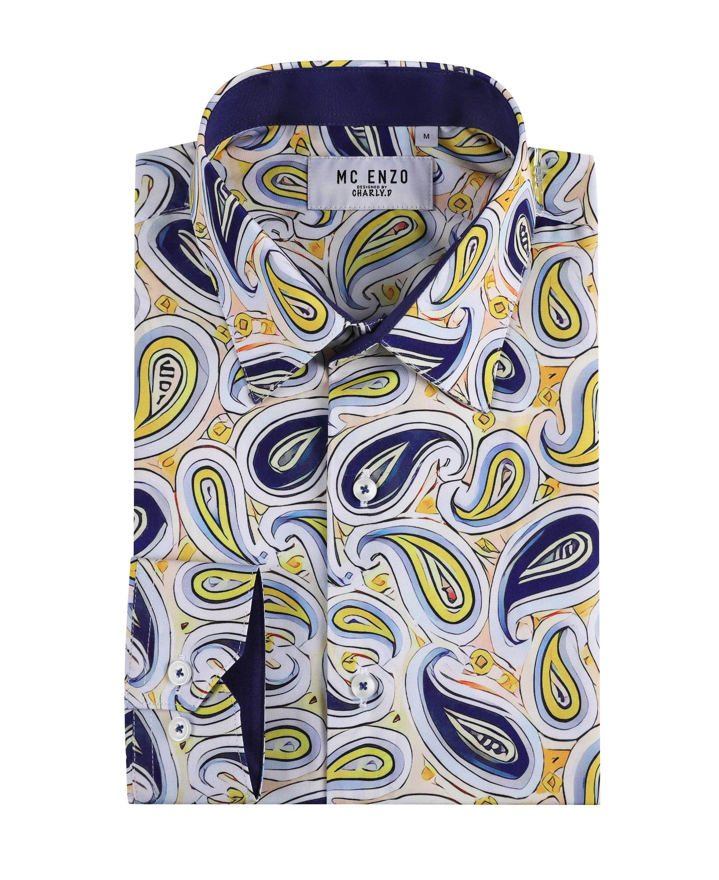 Camicia slim fit elasticizzata con stampa digitale