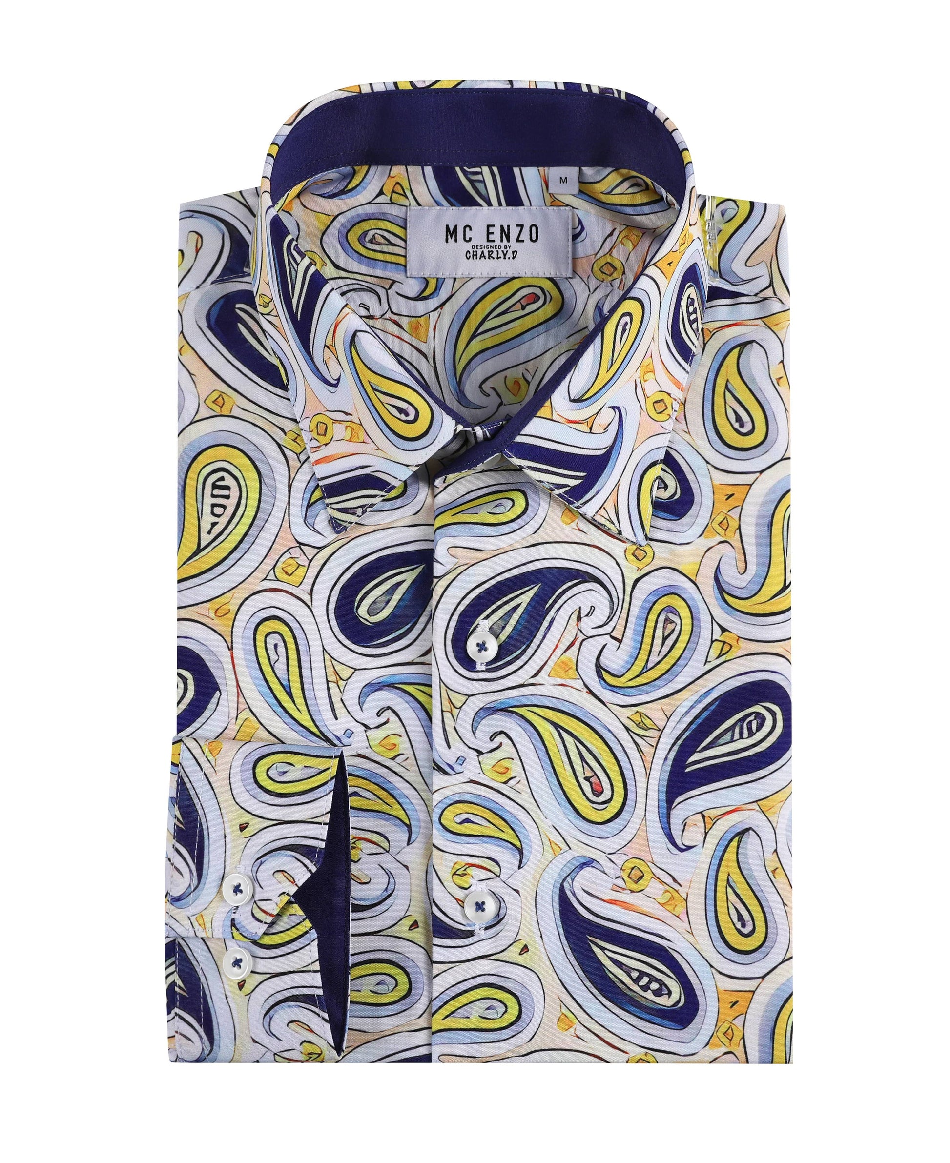 Camicia slim fit elasticizzata con stampa digitale