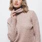 Maglione dolcevita a maglia strutturata