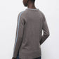Maglione bicolore a maglia con scollo a V