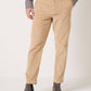 Pantaloni Palermo in flanella di cotone color grano
