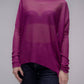 Maxi pullover oversize con scollo a barchetta in maglia 3D