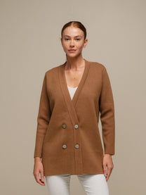Blazer doppiopetto in maglia misto viscosa