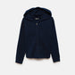 Giacca in maglia con cappuccio e zip