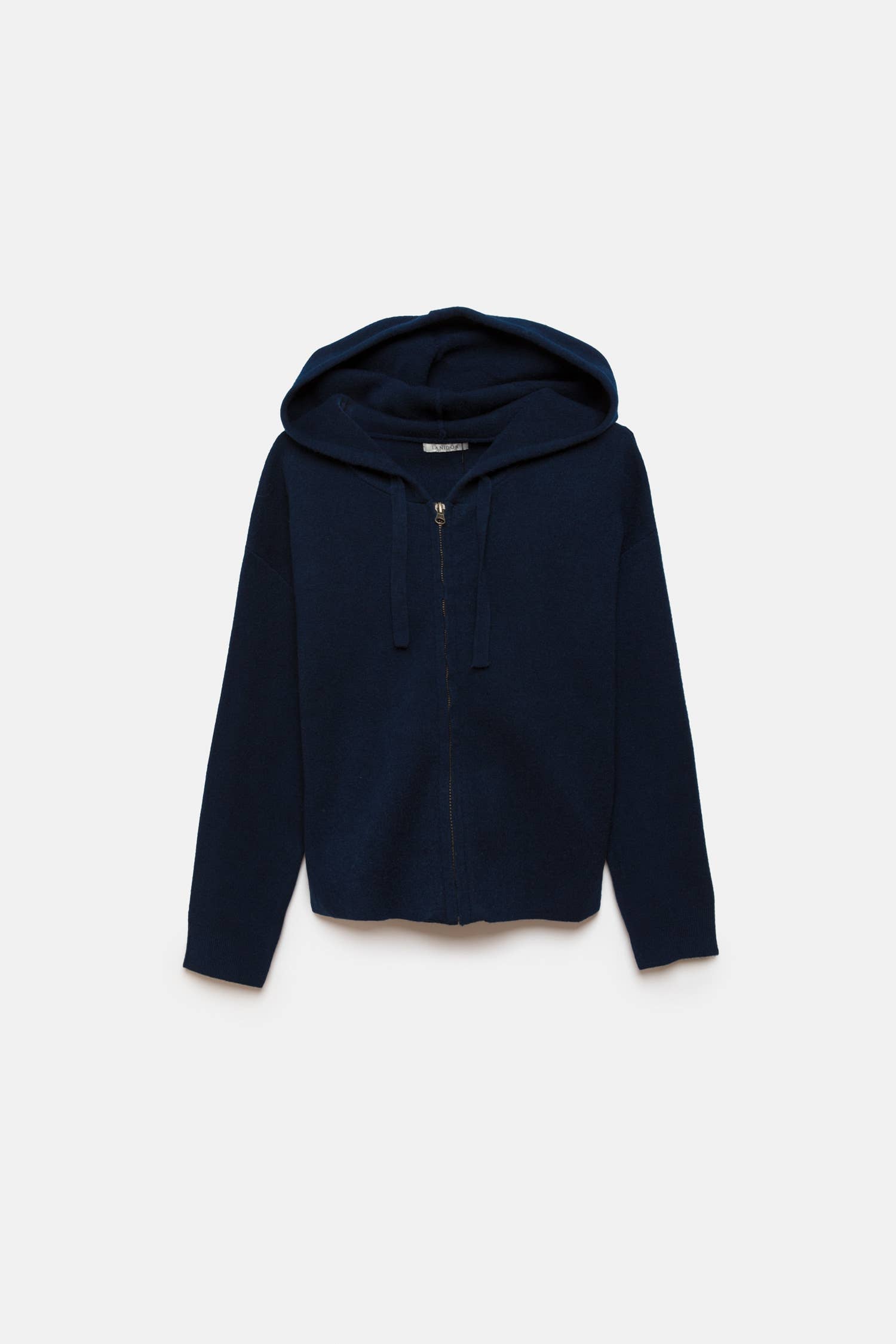 Giacca in maglia con cappuccio e zip