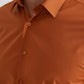Camicia bronzo taglie forti da uomo easy iron