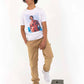 T-shirt Magnum con stampa fotografica e camicia hawaiana