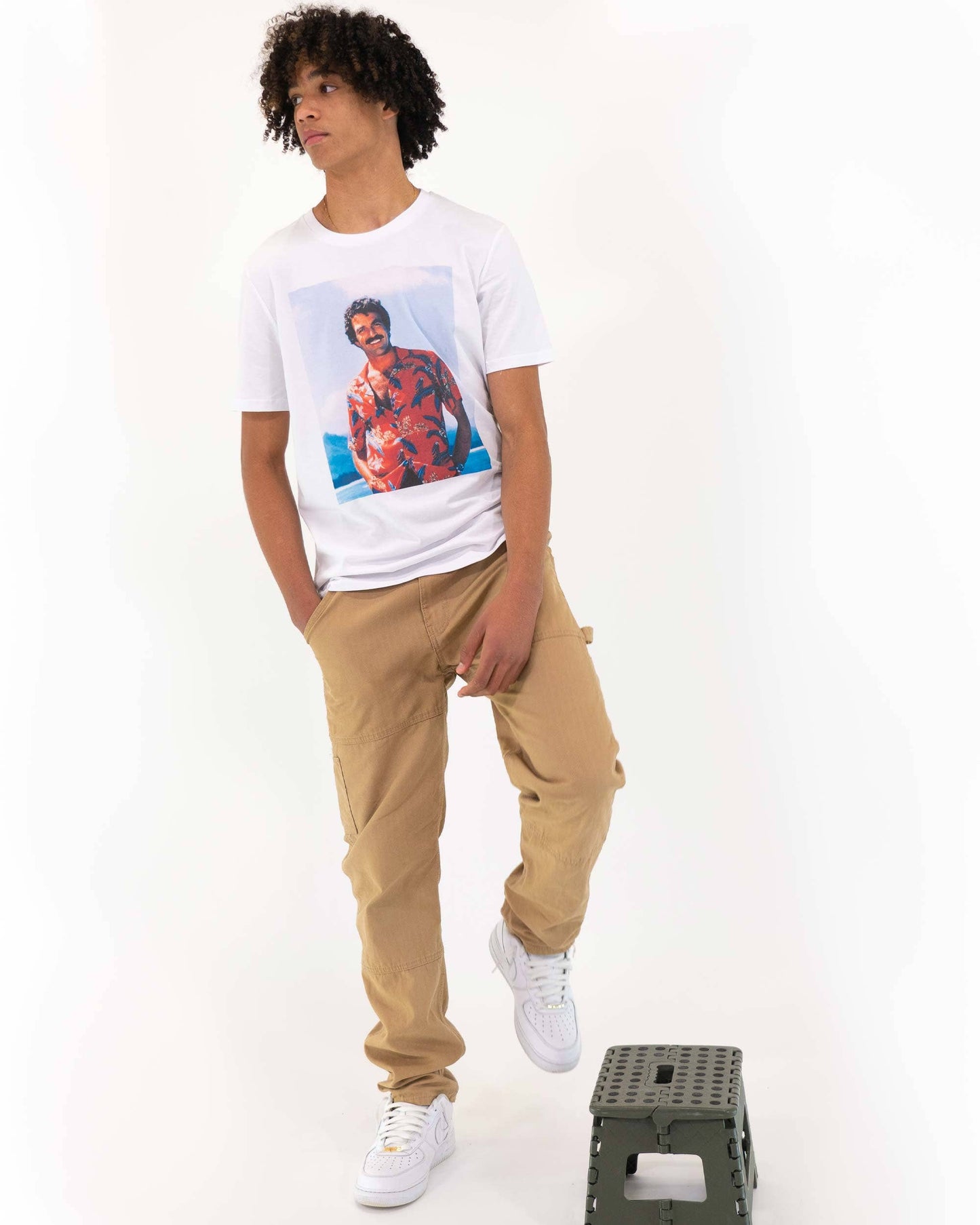 T-shirt Magnum con stampa fotografica e camicia hawaiana
