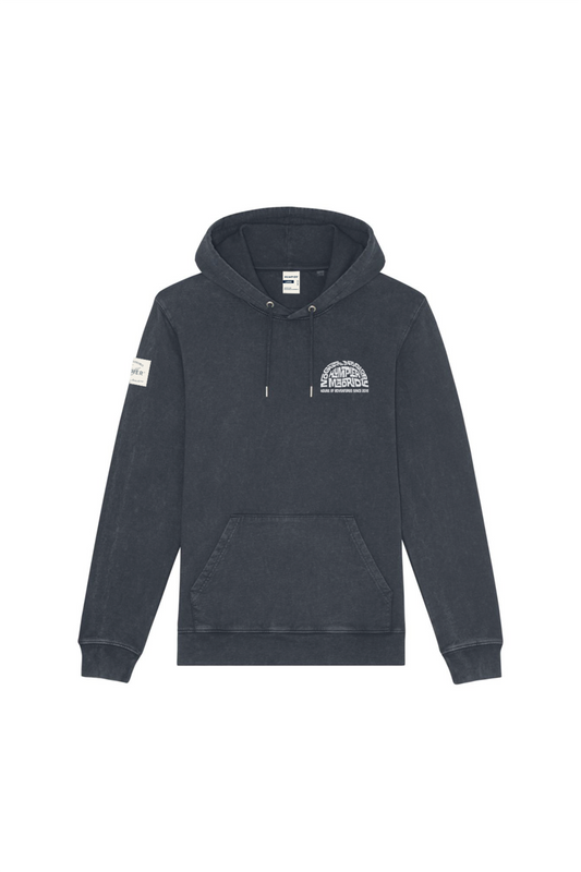 Felpa hoodie in cotone organico con stampa No Guts No Glory