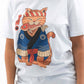 T-shirt Sushi Meowster con gatto maestro di sushi
