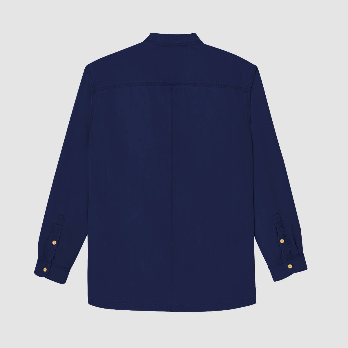 Sopracamicia in denim blu marino
