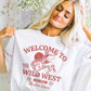 T-shirt grafica Welcome to the Wild West