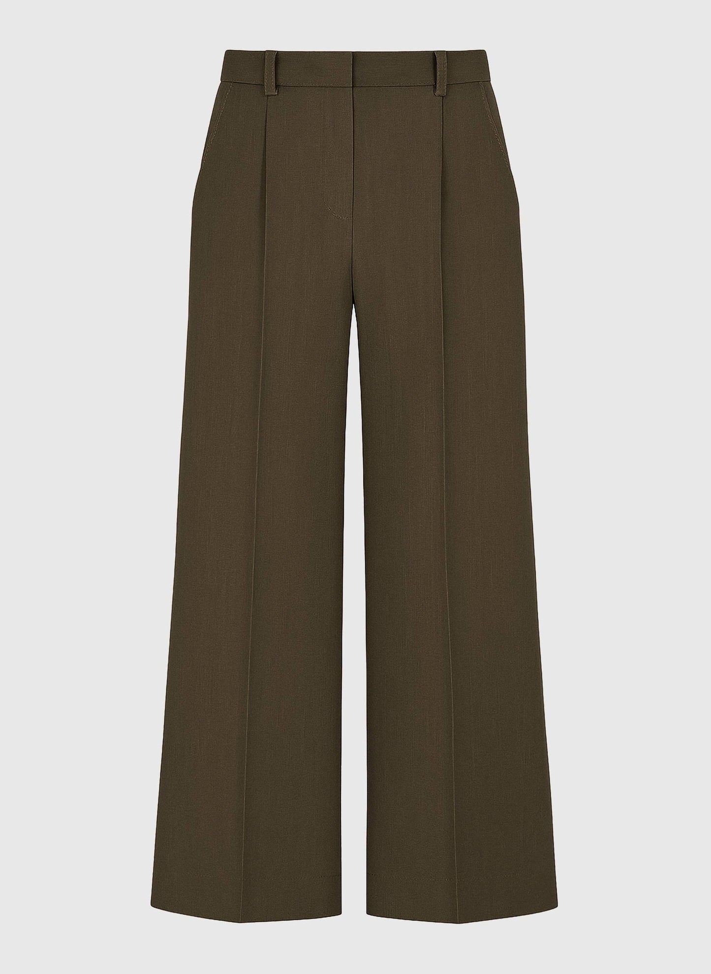 Pantaloni Perly a zampa verde militare