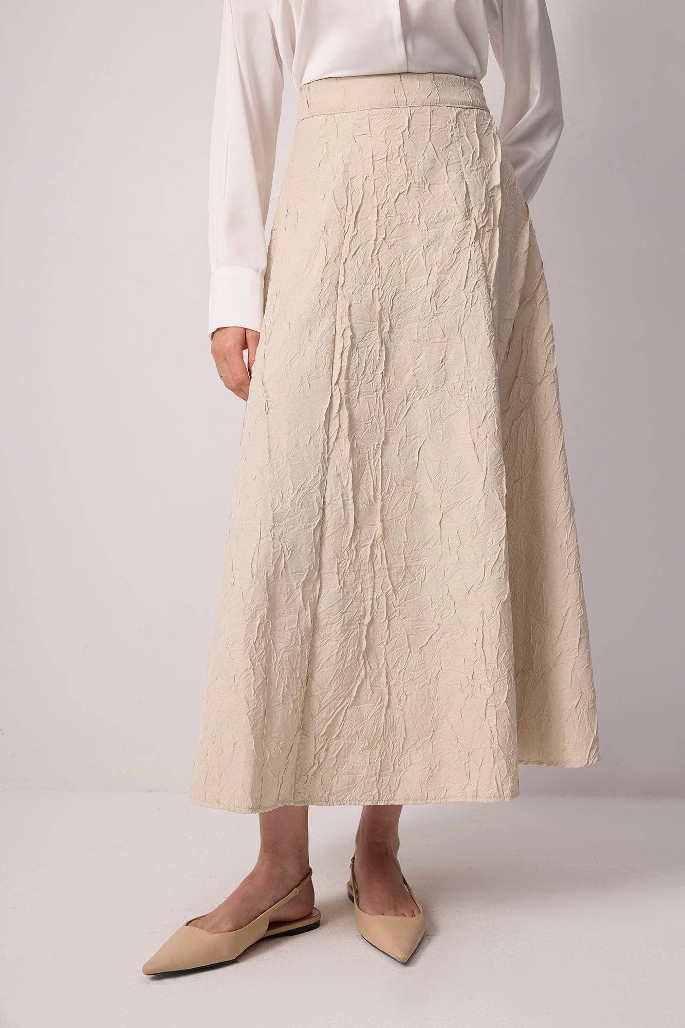 Gonna jacquard a linea A