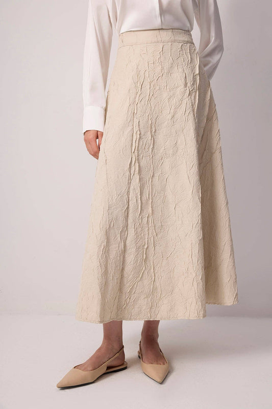 Gonna jacquard a linea A