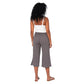 Pantaloni culotte estivi in cotone e lino