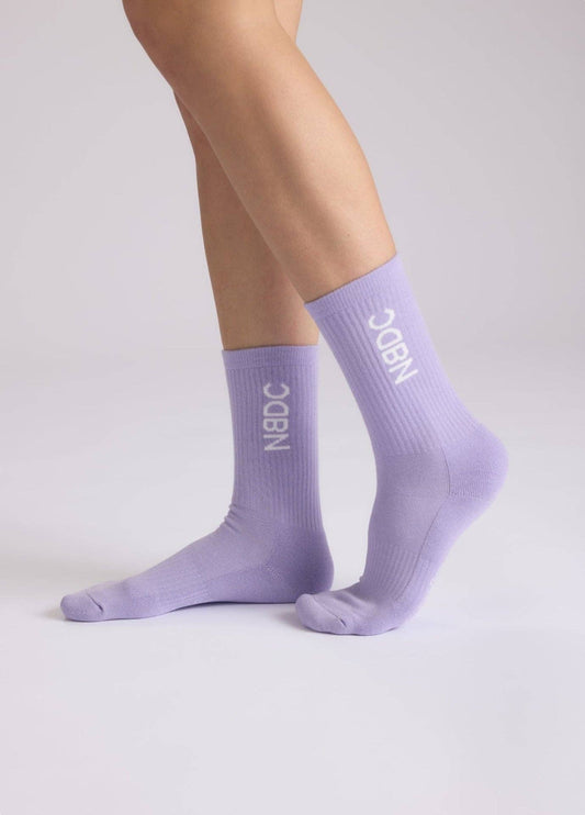 Calzini lavanda con logo