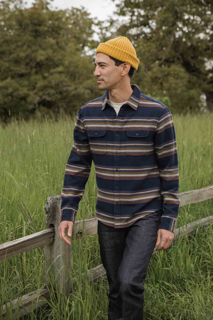 Camicia slim a righe costiere