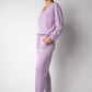 Maglione scollo a V in misto cashmere