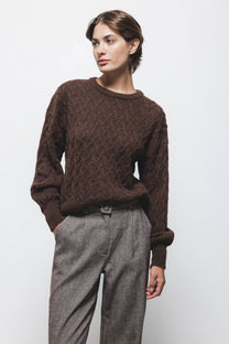 Maglione a maglia strutturata