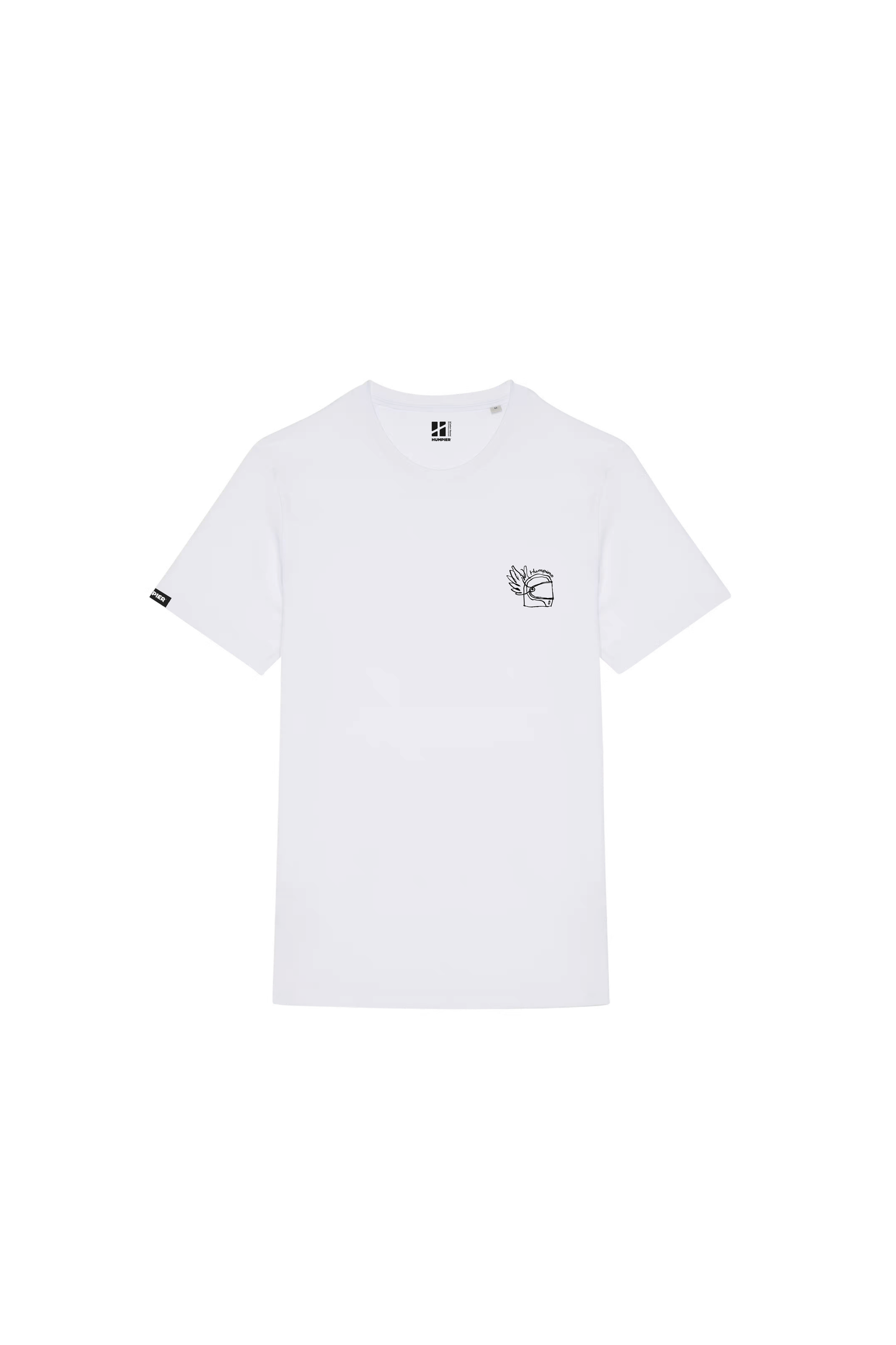 T-shirt Simple Pleasures bianca in cotone organico