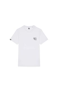 T-shirt Simple Pleasures bianca in cotone organico