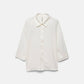 Blusa oversize tinta unita con colletto classico