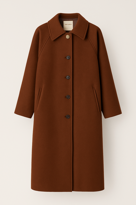 Cappotto lungo dritto elegante