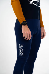 Culotte lunga da ciclismo blu navy