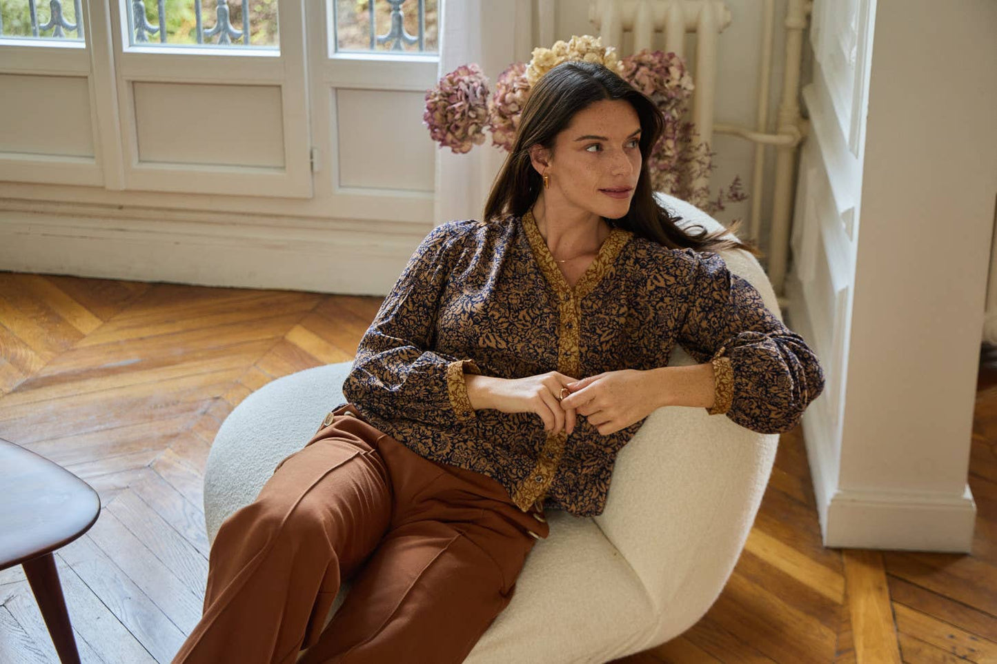Blusa Taloula in viscosa stampata