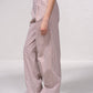 Pantaloni palazzo a righe in cotone
