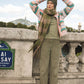 Pantaloni in velluto a coste con elastico in vita