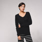 Maglione in maglia scollo a V senza cuciture