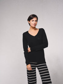 Maglione in maglia scollo a V senza cuciture